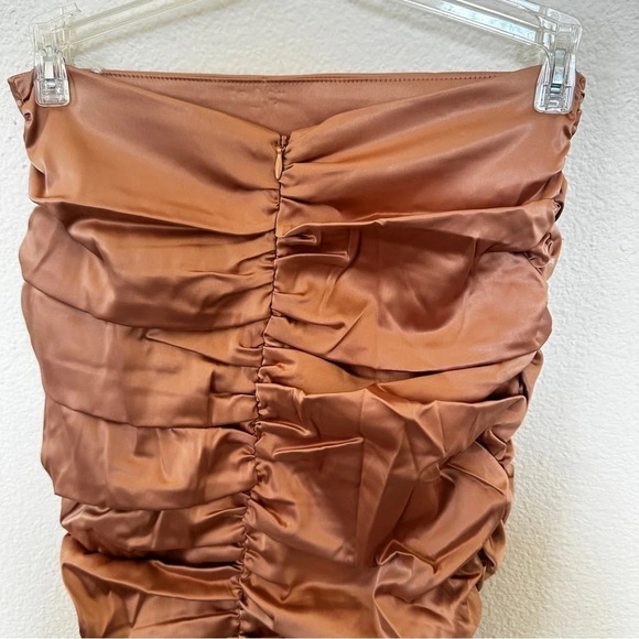 naked wardrobe ruched high waisted satin skirt – new tags – size small — bodycon - Picture 3 of 7